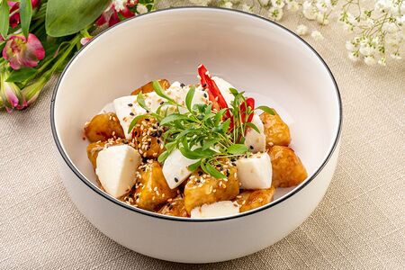 Хрустящие баклажаны с моцареллой