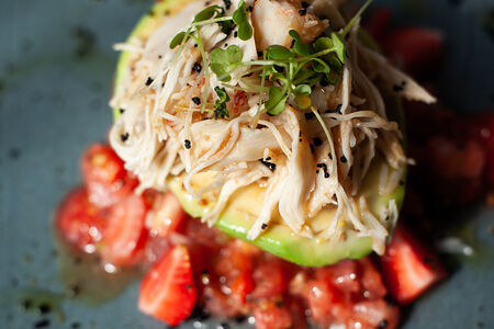 Авокадо с крабом