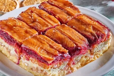 Шуба под семгой