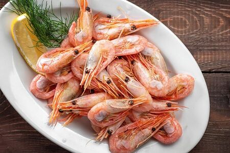 Креветки отварные