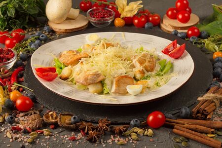 Цезарь с курицей