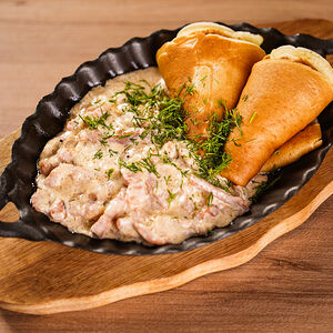 Мачанка с блинами