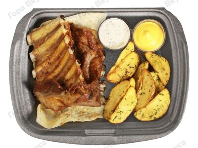 Ребра бараньи на углях (гарнир 4)