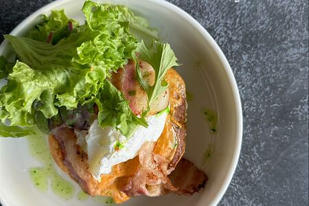 Панкейки с беконом