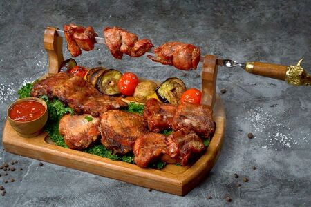 Трио из свинины