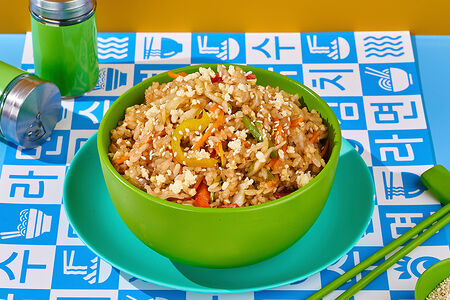 Рис с овощами в соусе Терияки