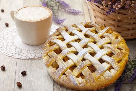 Яблочный пирог вегетарианский