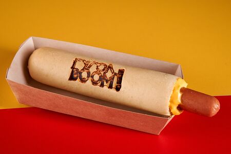 Френч-дог с говяжьей колбаской