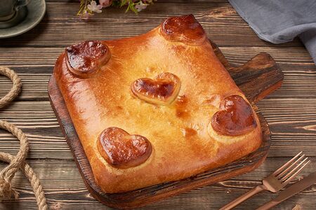 Пирог с картофелем и грибами