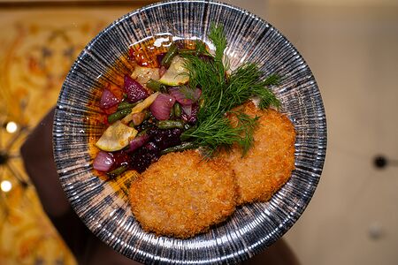 Мини-шницели с овощами