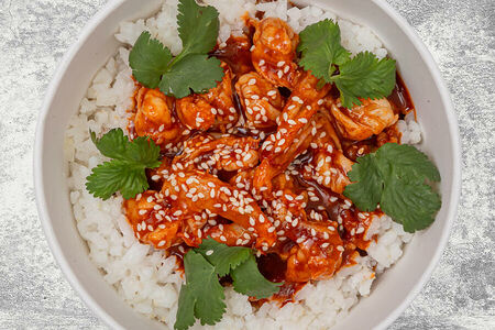 Рис с тигровыми креветками