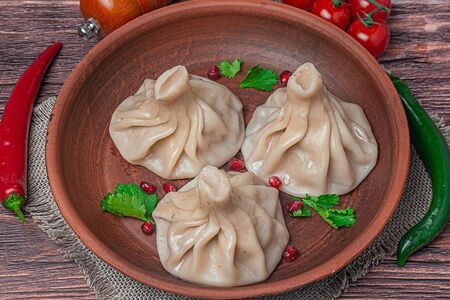 Хинкали с сыром сулугуни