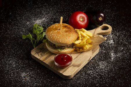 Чизбургер с мраморной говядиной