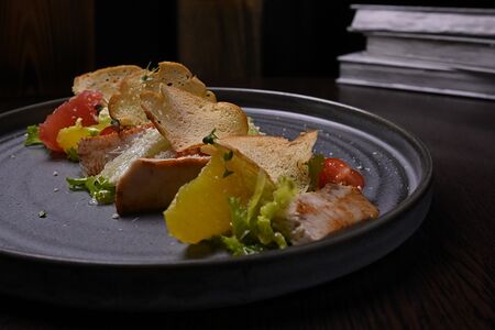 Цитрусовый салат с филе индейки