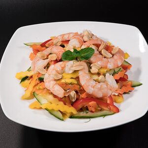 Салат Манго и Креветки