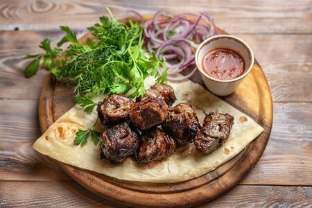 Шашлык из печени