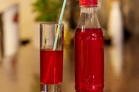 Клюквенный морс собственного приготовления