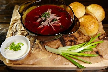 Борщ с телятиной