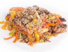 Wok говядина с рисом терияки