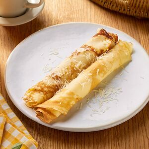 Блинчики с сыром и ветчиной