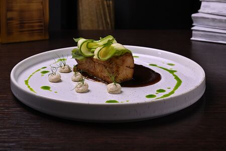 Филе индейки с карпаччо из цукини