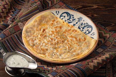 Кутаб с бараниной и зеленью