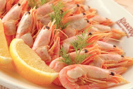 Пивные креветки отварные