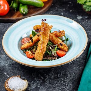 Хрустящий куриный салат