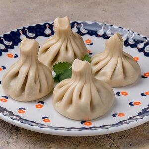 Хинкали с грибами вареные