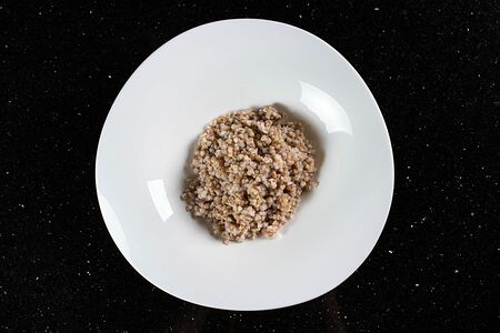 Гречка зеленая отварная