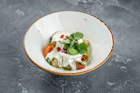 Баклажан печеный с сыром Страчателла