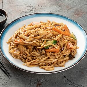 Лапша с морепродуктами