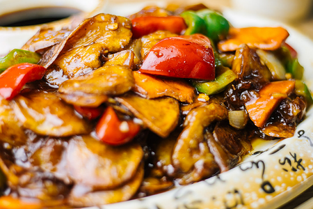 702 Баклажаны с картофелем и перцем