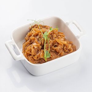 Капуста, тушённая в пивном соусе