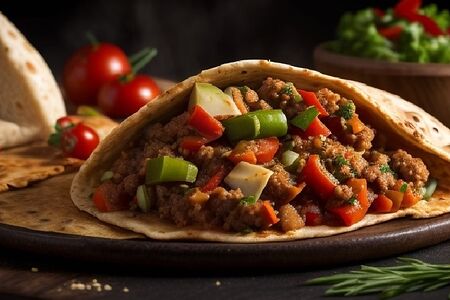 Шаурма в греческой пите