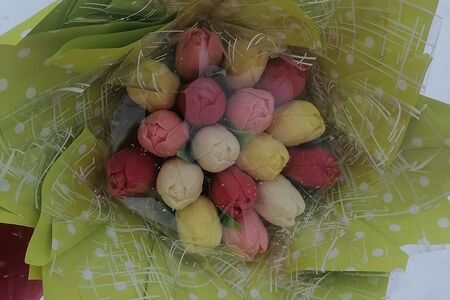 Шоколадный букет из тюльпанов (15 шт.)