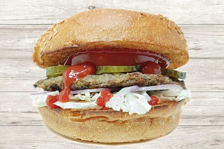 Баран-бургер из домашней баранины