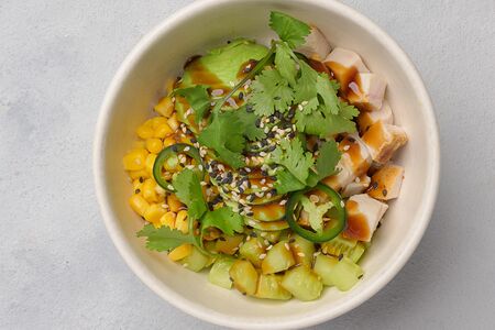 Поке с курицей