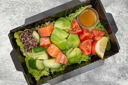 Салат сёмга, авокадо