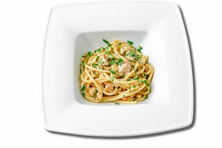 Паста с куриным филе