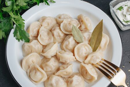 Пельмени лосось, 12 шт