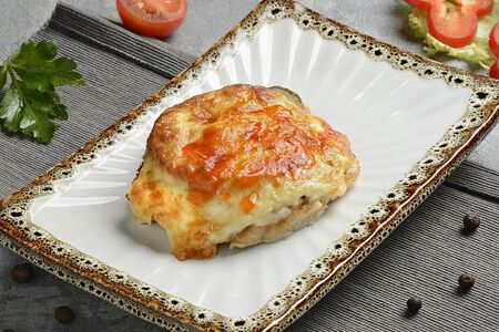 Курица по-французски с гарниром