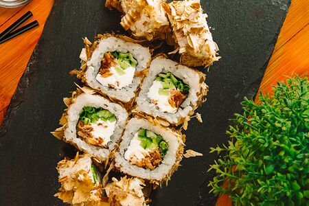 Бонито с лососем терияки