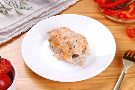 Курица с картофелем и грибами