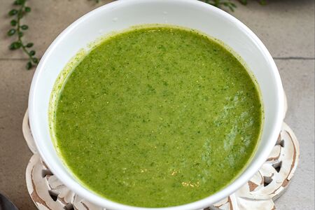 Зелёный суп со шпинатом