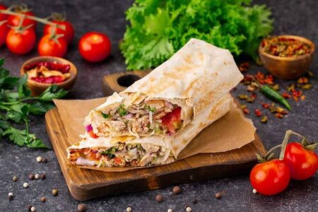 Шаурма со свининой мини