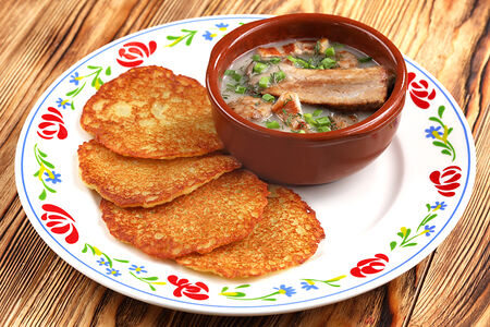 Драники с мачанкой по-белорусски