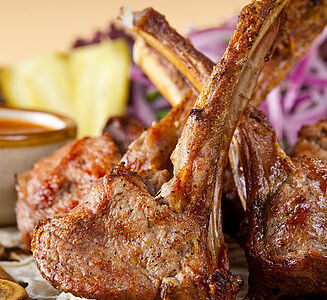 Шашлык из бараньей корейки