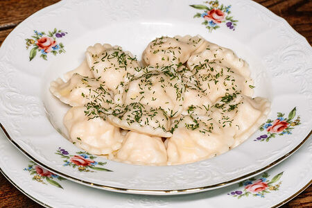 Пельмени с семгой и форелью