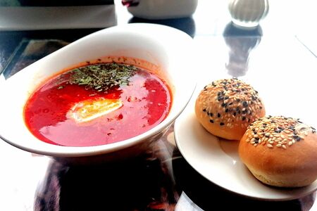 Борщ с курицей